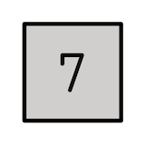 keycap-7 Emoji openmoji