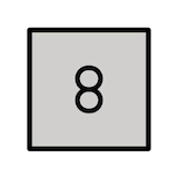 keycap-8 Emoji openmoji