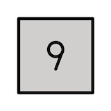 keycap-9 Emoji openmoji