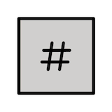 keycap-hash Emoji openmoji