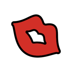 Marca de beso Emoji Openmoji