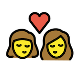 kiss-woman-woman Emoji openmoji