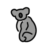 koala Emoji openmoji