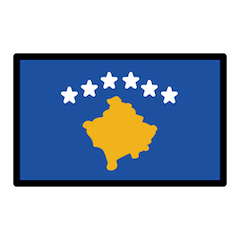 Bandeira do Kosovo Emoji Openmoji