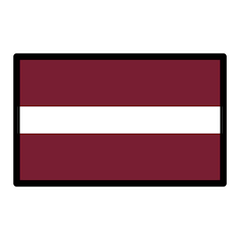 Bandera de Letonia Emoji Openmoji