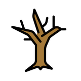 leafless-tree Emoji openmoji