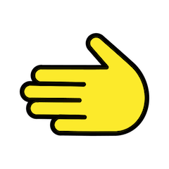 🫲 Mão para a esquerda Emoji nos Openmoji