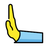 leftwards-pushing-hand Emoji openmoji