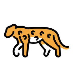 Leopardo Emoji Openmoji