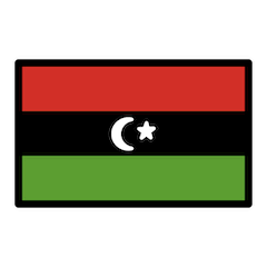 Флаг Ливии Эмодзи в Openmoji