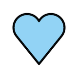 light-blue-heart Emoji openmoji