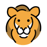 lion Emoji openmoji