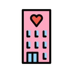🏩 Hotel para encontros amorosos Emoji nos Openmoji