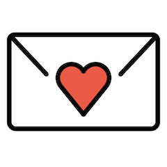 💌 Love Letter Emoji in Openmoji