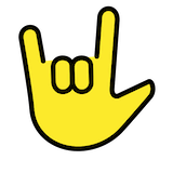 love-you-gesture Emoji openmoji
