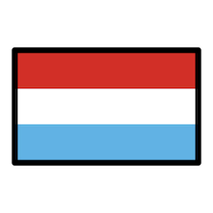 Flagge von Luxemburg Emoji Openmoji