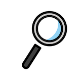 magnifying-glass-tilted-right Emoji openmoji
