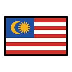 Bandera de Malasia Emoji Openmoji