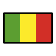 Flagge von Mali Emoji Openmoji