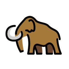 Mammoth Emoji in Openmoji