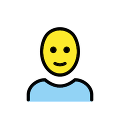 Man: Bald Emoji in Openmoji