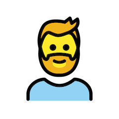 🧔‍♂️ Man: Beard Emoji in Openmoji