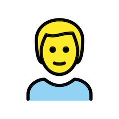 👱‍♂️ Man: Blond Hair Emoji in Openmoji