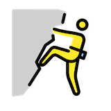 man-climbing Emoji openmoji