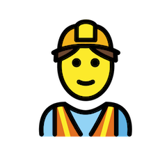 👷‍♂️ Man Construction Worker Emoji in Openmoji
