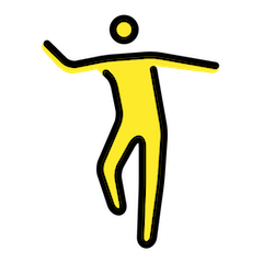 Hombre bailando Emoji Openmoji