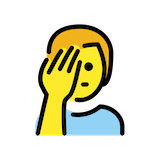 man-facepalming Emoji openmoji