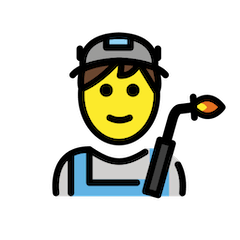 👨‍🏭 Man Factory Worker Emoji in Openmoji