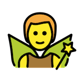 man-fairy Emoji openmoji