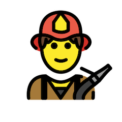 Bombeiro Homem Emoji Openmoji