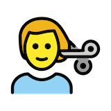 man-getting-haircut Emoji openmoji