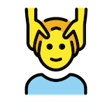 man-getting-massage Emoji openmoji