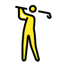 Golfer Emoji Openmoji