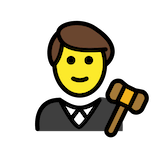 man-judge Emoji openmoji