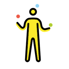 Man Juggling Emoji in Openmoji