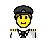 man-pilot Emoji openmoji