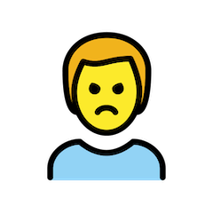 🙎‍♂️ Man Pouting Emoji in Openmoji