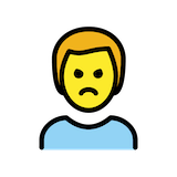 man-pouting Emoji openmoji