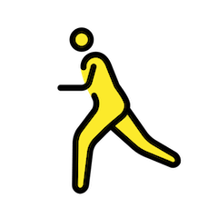 Uomo che corre on Openmoji