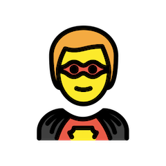 🦸‍♂️ Man Superhero Emoji in Openmoji