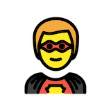 man-superhero Emoji openmoji