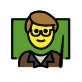 man-teacher Emoji openmoji