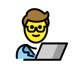 👨‍💻 Man Technologist Emoji in Openmoji