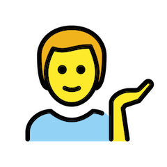 💁‍♂️ Man Tipping Hand Emoji in Openmoji