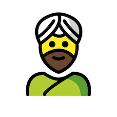 👳‍♂️ Mann mit Turban Emoji auf Openmoji
