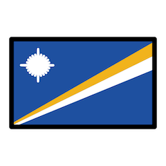 Bandeira das Ilhas Marshall Emoji Openmoji